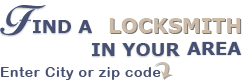 Find a Locksmith in your area